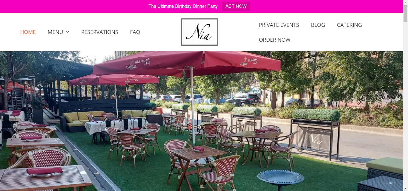 Nia Restaurant — Restaurant · Website