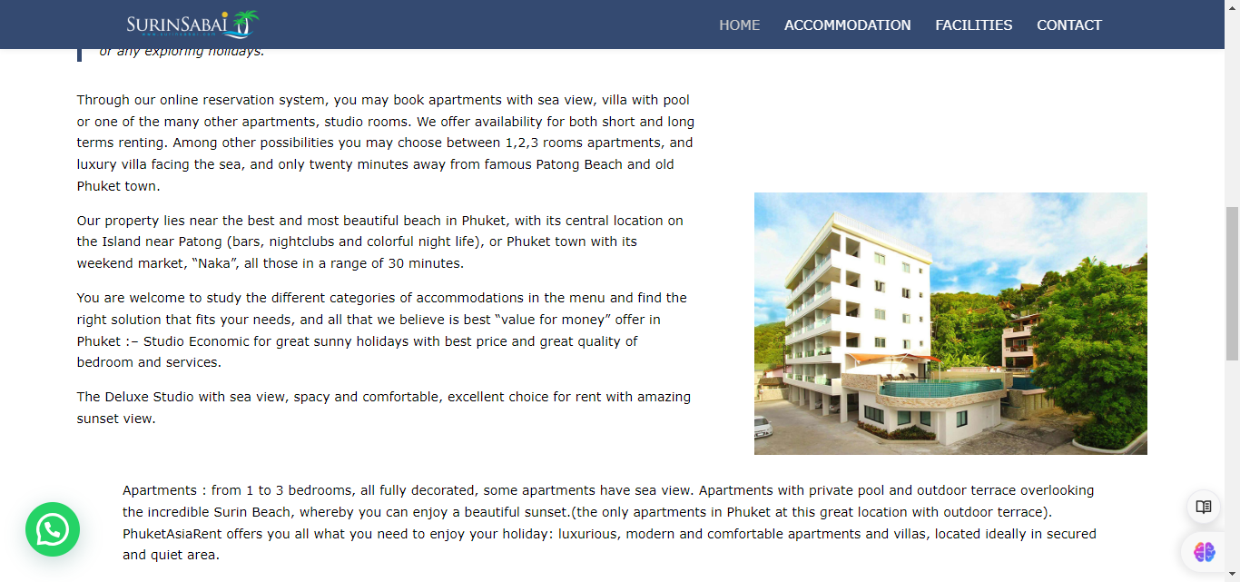 SurinSabai — Restaurant · Website